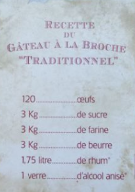 Gateau à la broche traditionnel recette