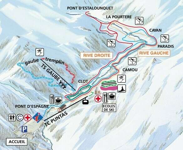 Plan des Pistes Pont dEspagne