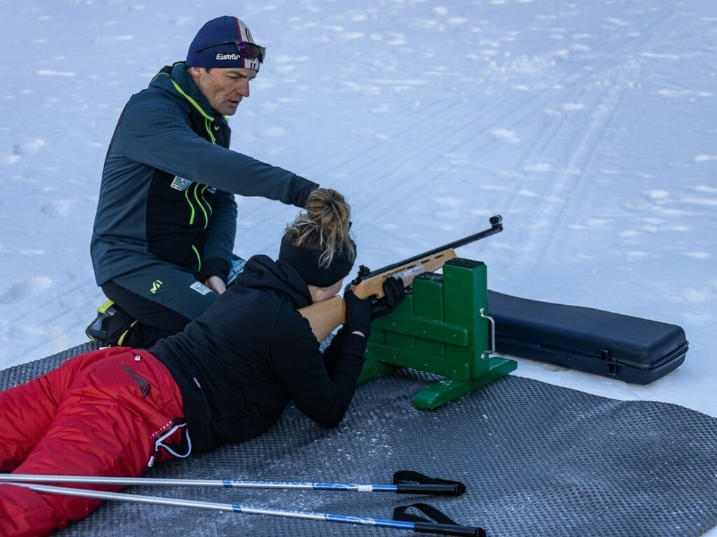 Tir couché biathlon cours Sébastien Capou 1024 768