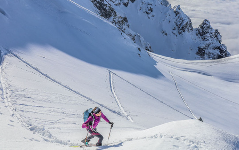 Trace zig zag ski rando